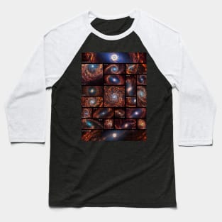 JWST 19+2 Spiral Galaxies Baseball T-Shirt